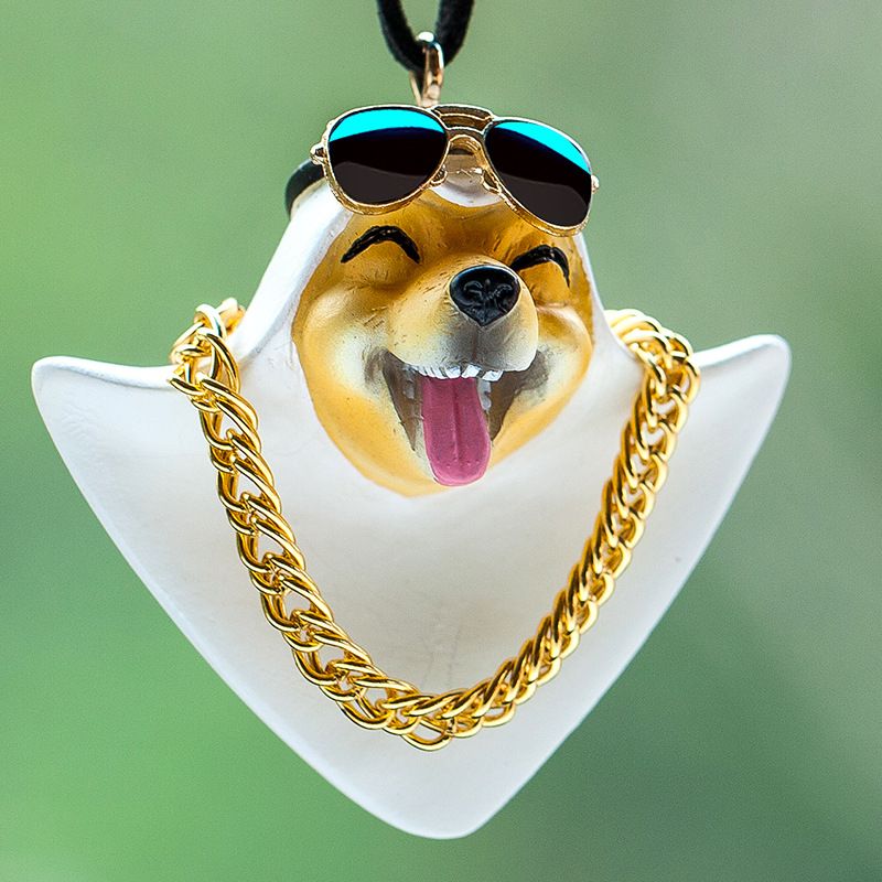 Car Hanging Decoration Xiangche Line Resin Cartoon Akita The richest duck view 3