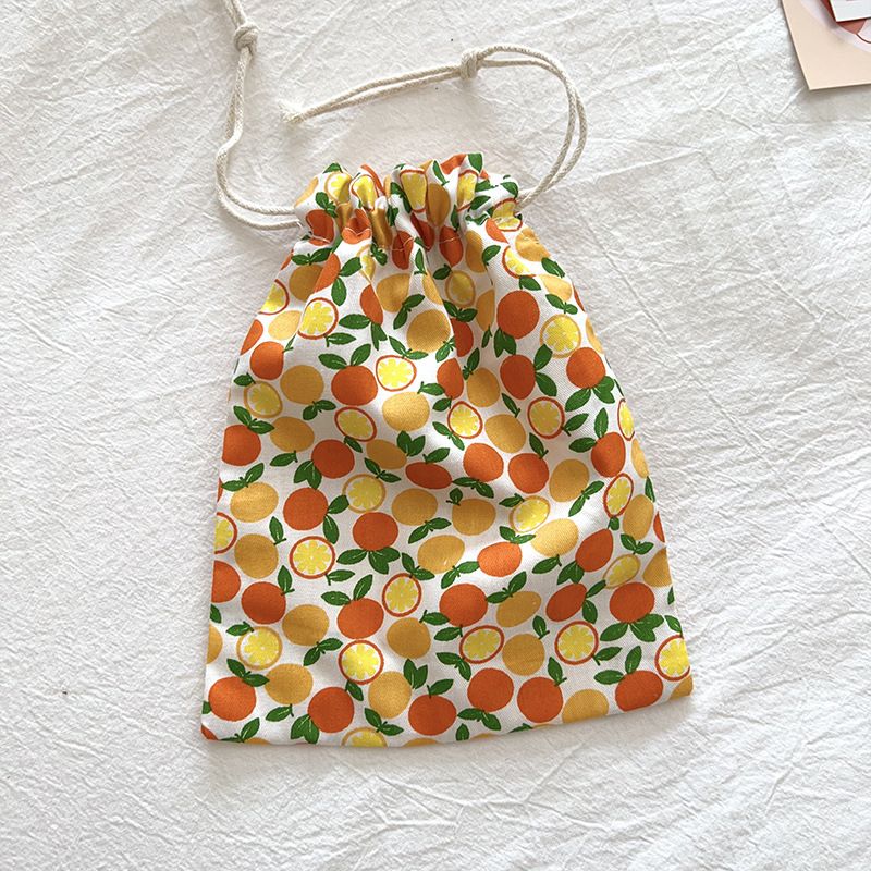 Dear Cotton Travel Storage Bag BYBY-198 Yellow Orange-cotton material
