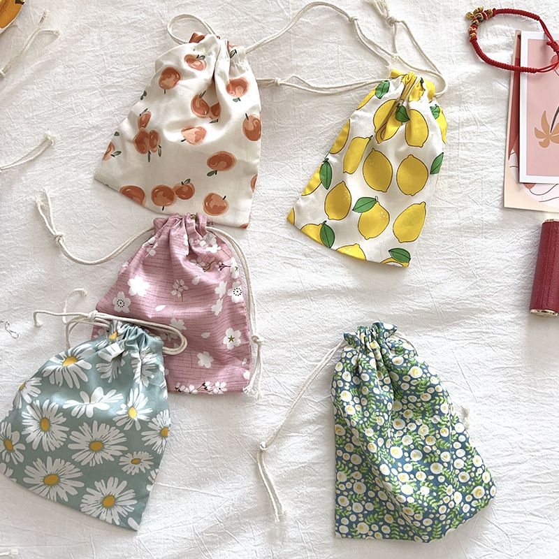Dear Cotton Travel Storage Bag BYBY-198 Small flower-cotton material view 2