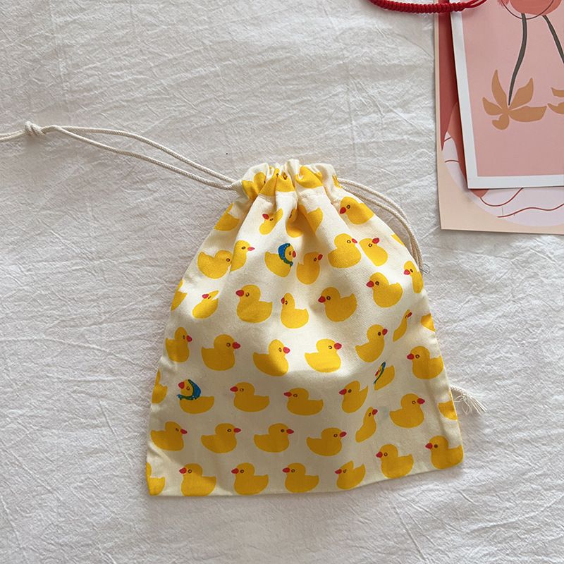 Dear Travel Storage Bag Cotton Multi-Purpose BYBY-198 Small yellow duck-cotton