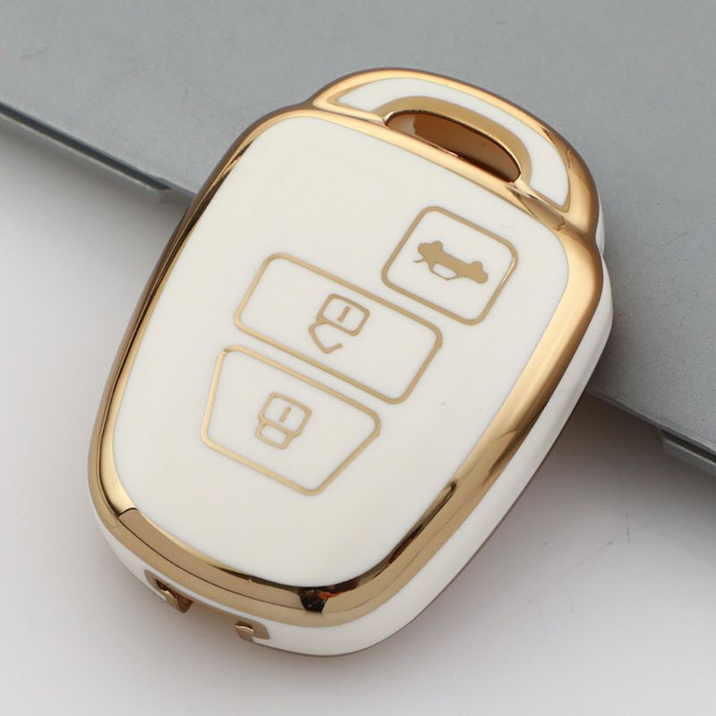 Morning and Evening Toyota Key Case TPU Black-Two keys view 5