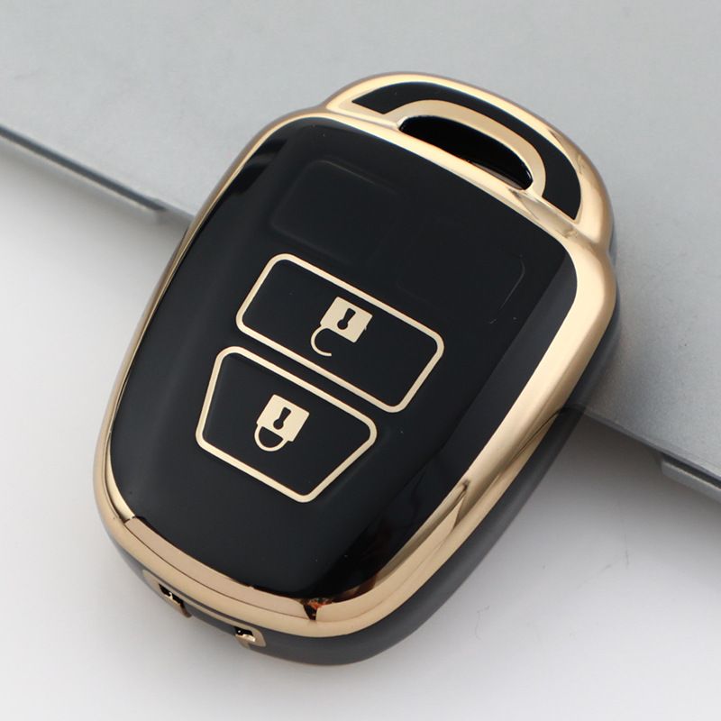 Morning and Evening Toyota Key Case TPU Black-Triple Key view 4