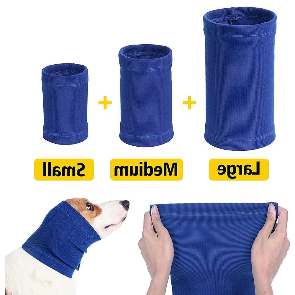 Pet Dog Ear Muffs Anti Noise Soft Winter Warm Blue M code view 4