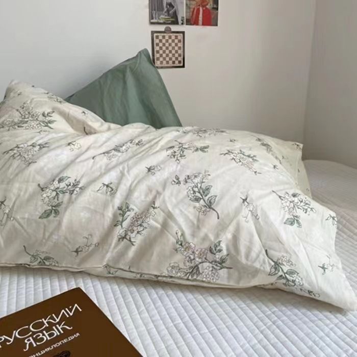 Pure Cotton Pillowcase 48x74cm Cream Gardenia L 48*74 single pillowcase