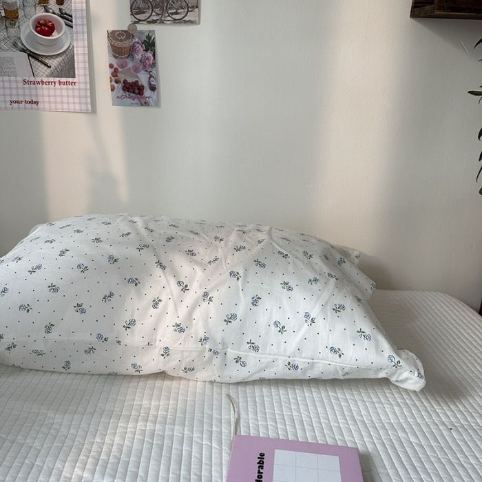 Pure Cotton Pillowcase 48x74cm Freesia L 48*74 single pillowcase