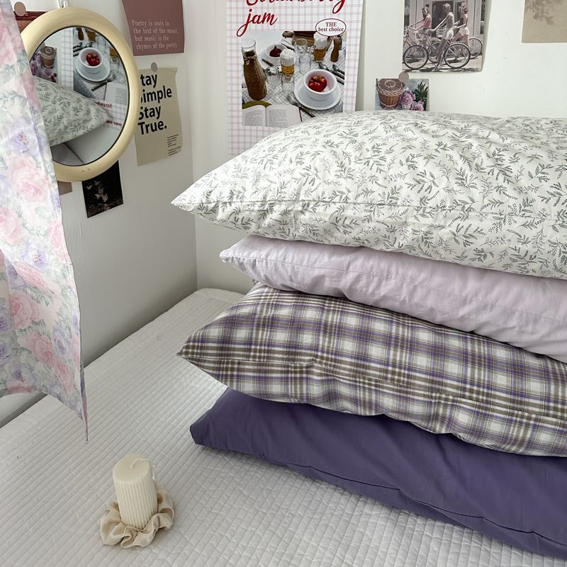 Pure Cotton Pillowcase 48x74cm Mocha L 48*74 single pillowcase view 2
