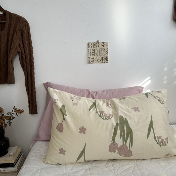 Pure Cotton Pillowcase 48x74cm Alice L 48*74 pillowcase 1 pair