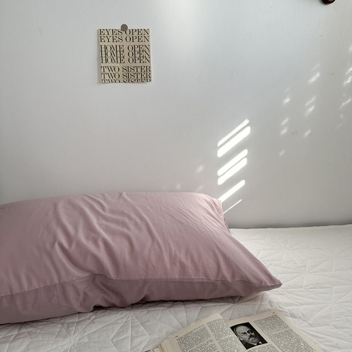Pure Cotton Pillowcase 48x74cm Dirty pink L 48*74 pillowcase 1 pair