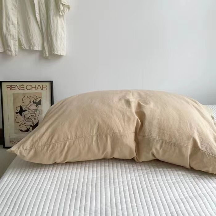 Pure Cotton Pillowcase 48x74cm Khaki L 48*74 pillowcase 1 pair
