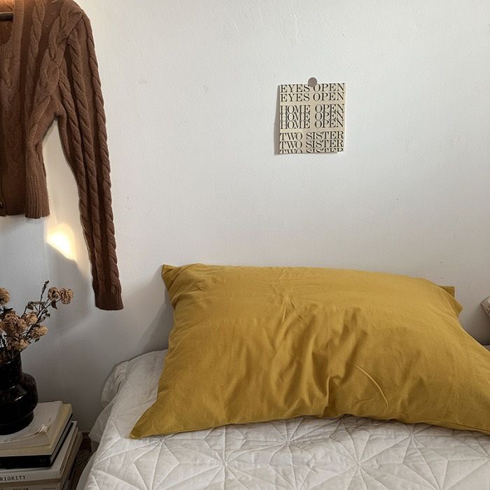 Pure Cotton Pillowcase 48x74cm Turmeric L 48*74 pillowcase 1 pair