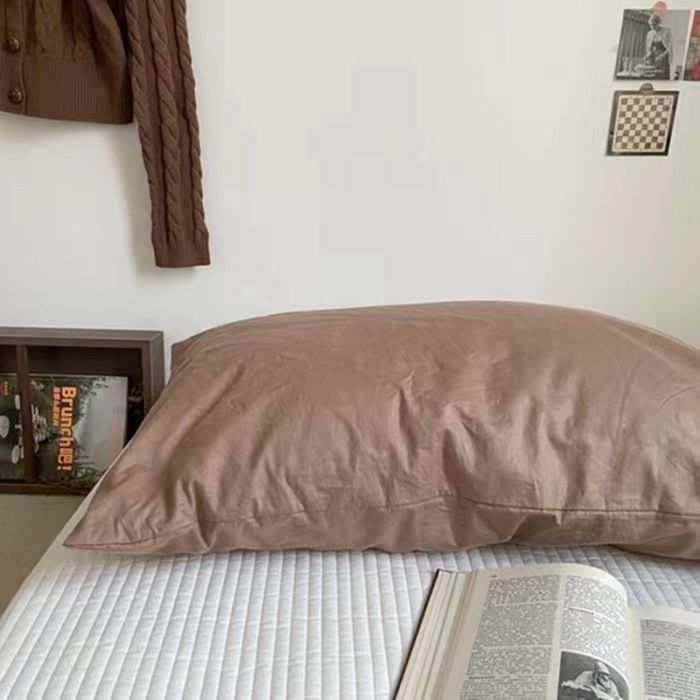 Pure Cotton Pillowcase 48x74cm Maroon L 48*74 pillowcase 1 pair