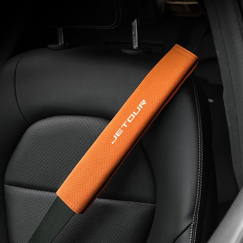 Jietu Safety Belt Shoulder Cover Super Fiber 21.5 * 6.5cm black single view 3
