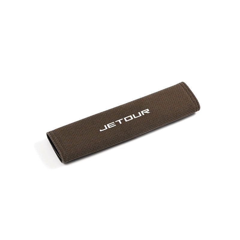 Jietu Safety Belt Shoulder Cover Super Fiber 21.5 * 6.5cm Brown single — image 1
