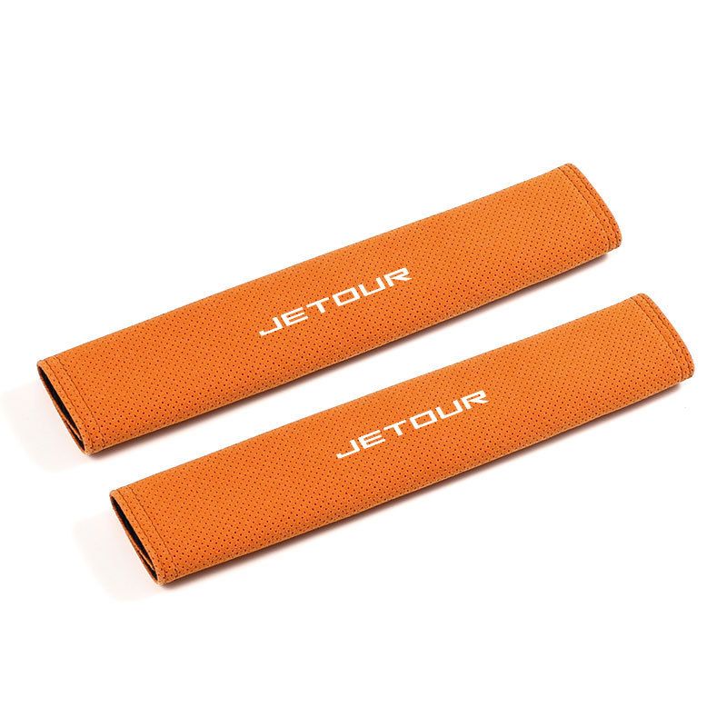 Jietu Safety Belt Shoulder Cover Super Fiber 21.5 * 6.5cm orange single view 6