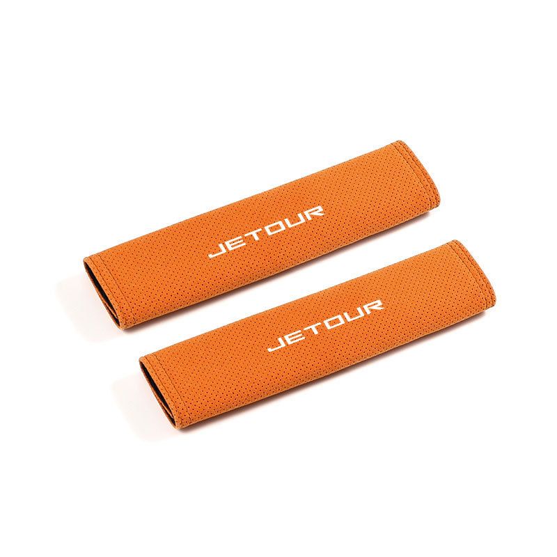 Jietu Safety Belt Shoulder Cover Super Fiber 21.5 * 6.5cm orange pair — image 1