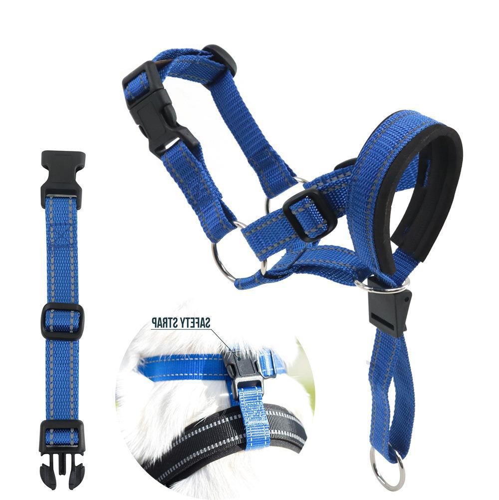 EXMOOR Nylon Dog Muzzle Adjustable Anti Bite. Upgraded reflective-Blue XL view 6