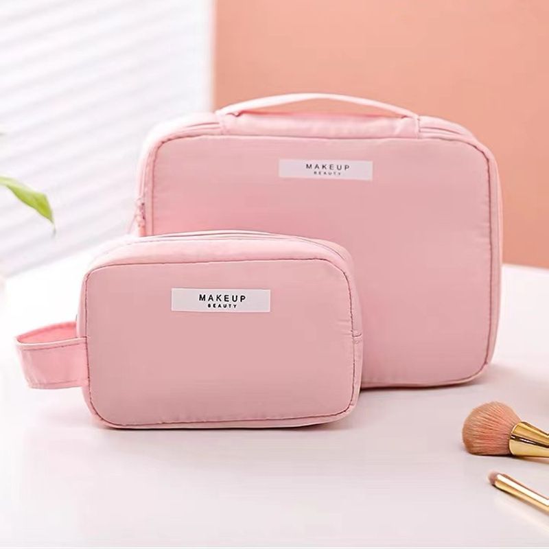 Travel Cosmetic Bag Large Capacity Multipurpose Green Small size view 3