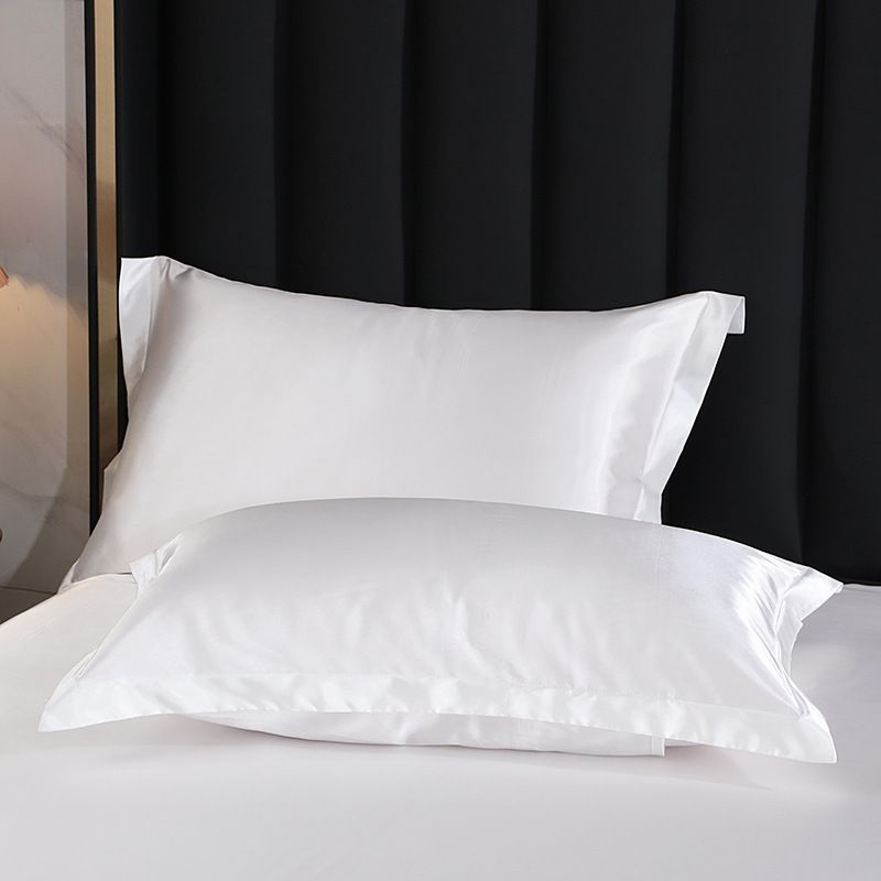 Simulation Silk Pillowcase 48x74cm Polyester Space White 48x74cm [pair]