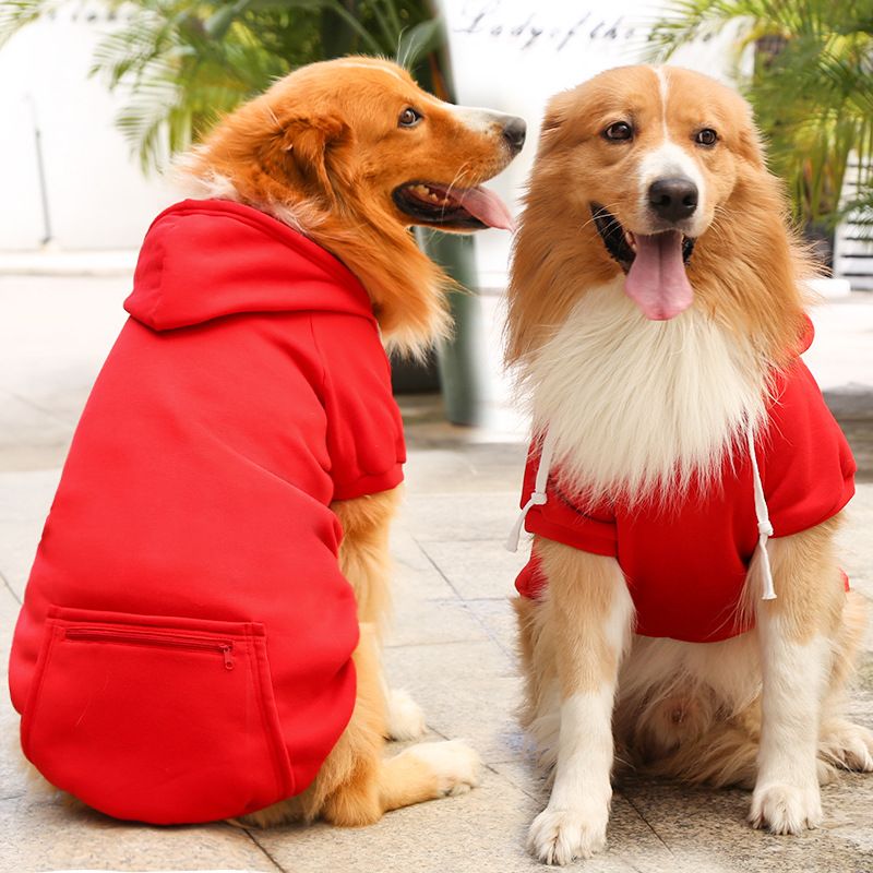 Shine Pet Clothing Polyester Sweatshirt Zipper Pockets Big dog zipper pocket — image 1