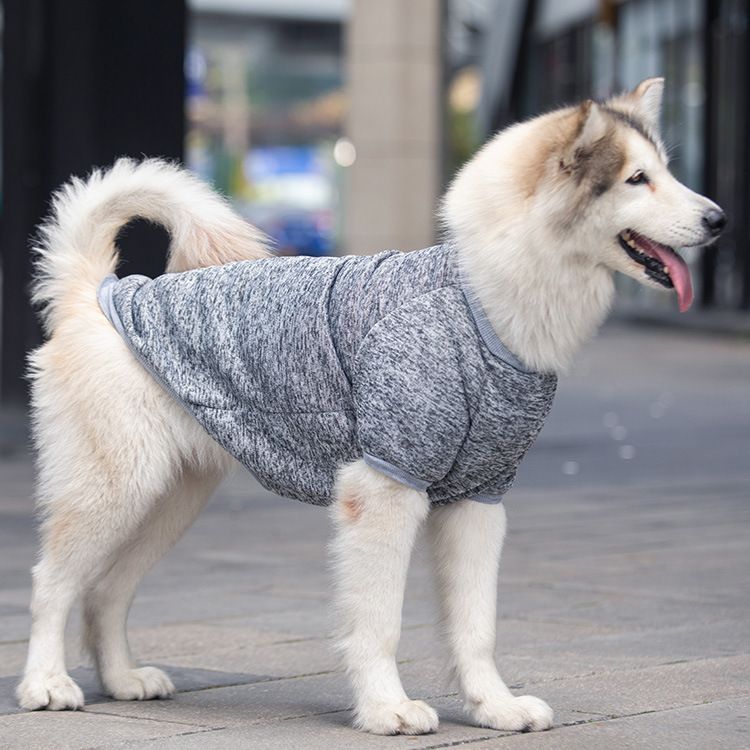 Pet Dog Sweatshirt Shine Acrylic Warm big dog sweater purple 5XL (Bust 69CM) view 5
