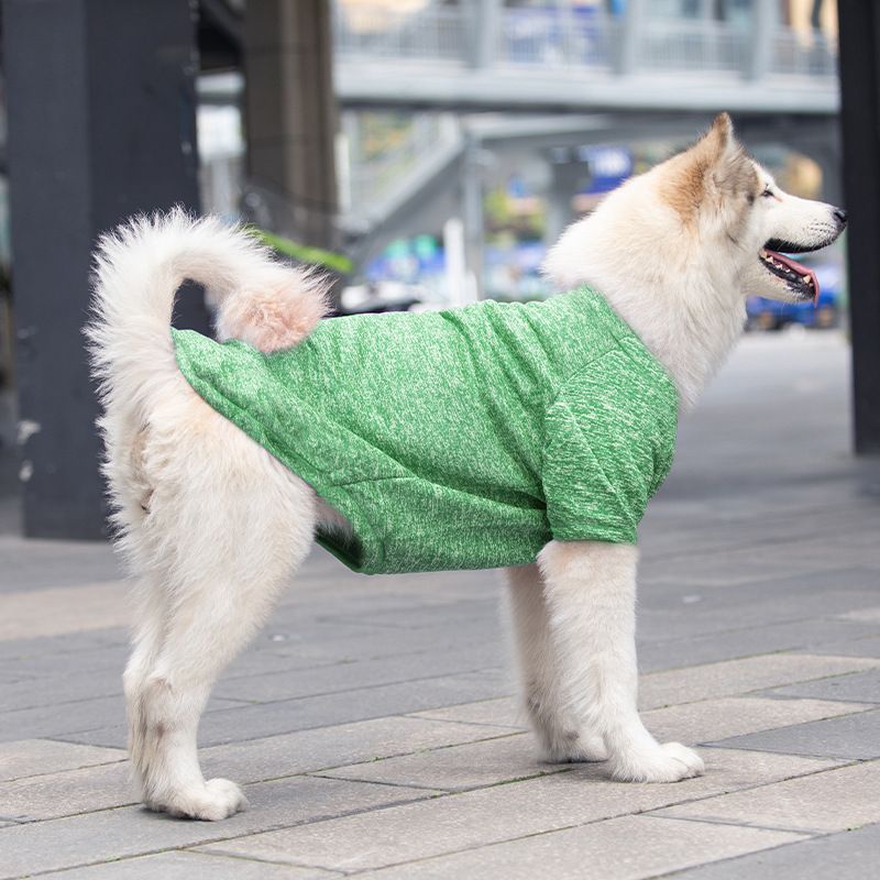 Pet Dog Sweatshirt Shine Acrylic Warm big dog sweater green 5XL (Bust 69CM) view 4