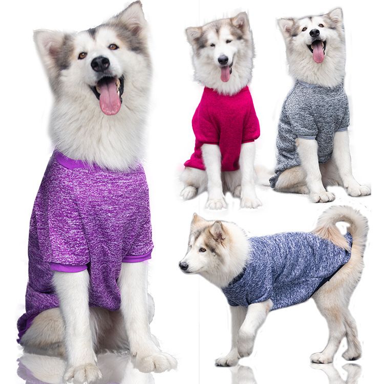 Pet Dog Sweatshirt Shine Acrylic Warm Big Dog Sweat navy blue 8XL (Bust 83CM) view 2
