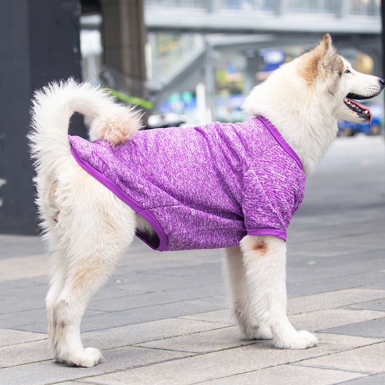Pet Dog Sweatshirt Shine Acrylic Warm Big Dog Sweat wine red 9XL (Bust 87CM) view 6