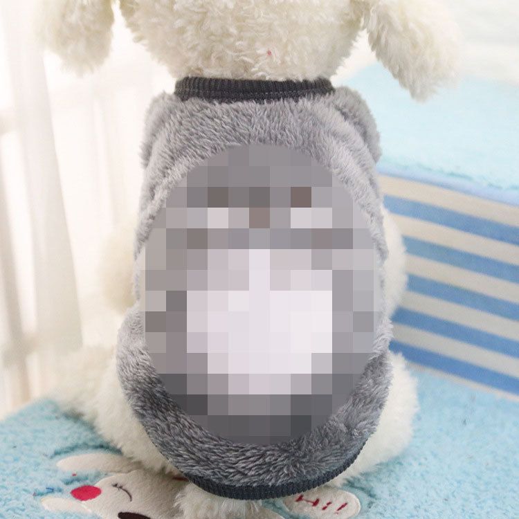 Shine Cute Puppy Dog Vest Coral Velvet Pet Clothing 039 milk dog gray cat No. — image 1