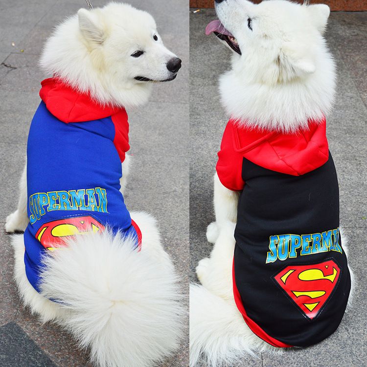 shine Pet Clothing Dog Cat Sweater Cloth Big Dog Adi dark blue 8XL (chest view 2