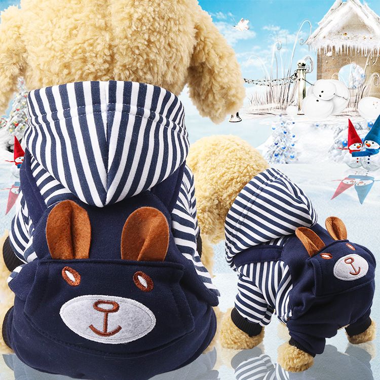 Shine Pet Dog Cat Fleece Sweatshirt Autumn Winter Four-legged pocket — image 1