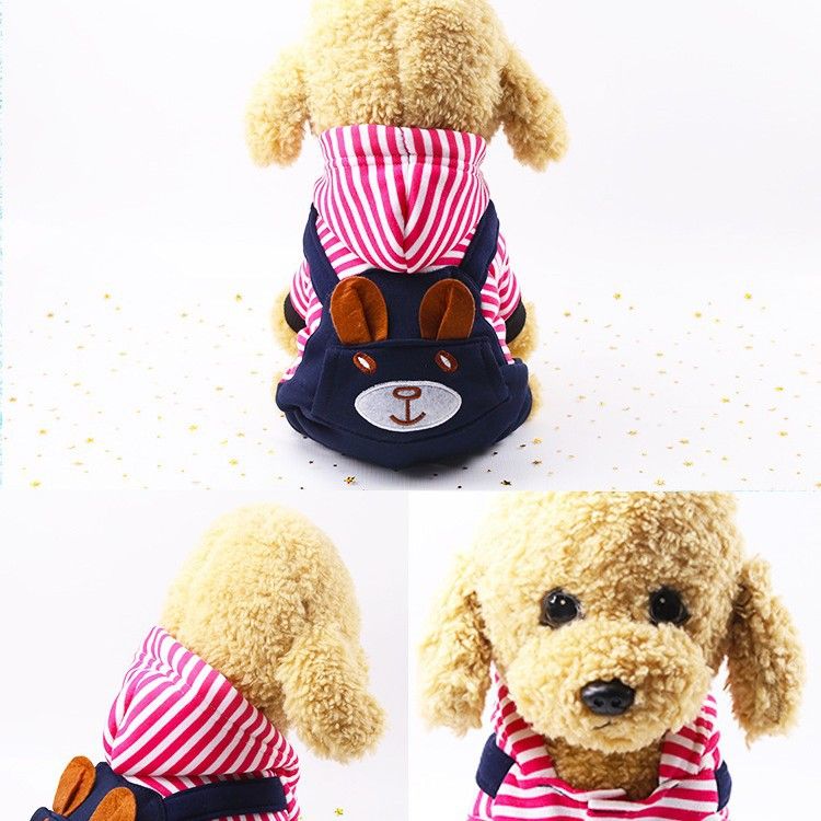 Shine Pet Dog Cat Fleece Sweatshirt Autumn Winter Four-legged pocket view 4