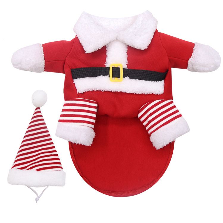 Shine Dog Costume Christmas Fleece Two Piece Standing two-piece set for the — image 1