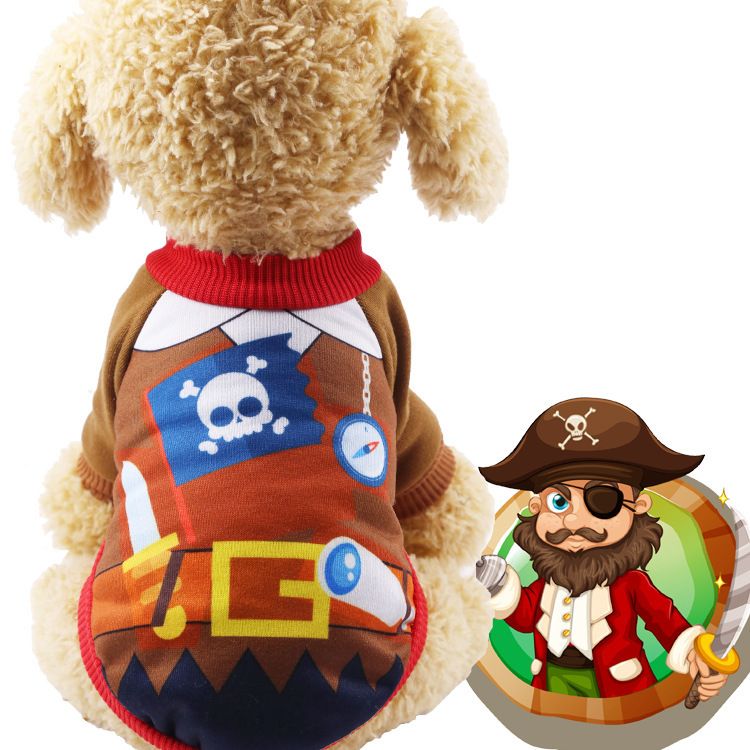 Cotton Pet Dog Cat Hoodless Two Leg Sweatshirt Shine Hoodless Two-Leg Uniform — image 1