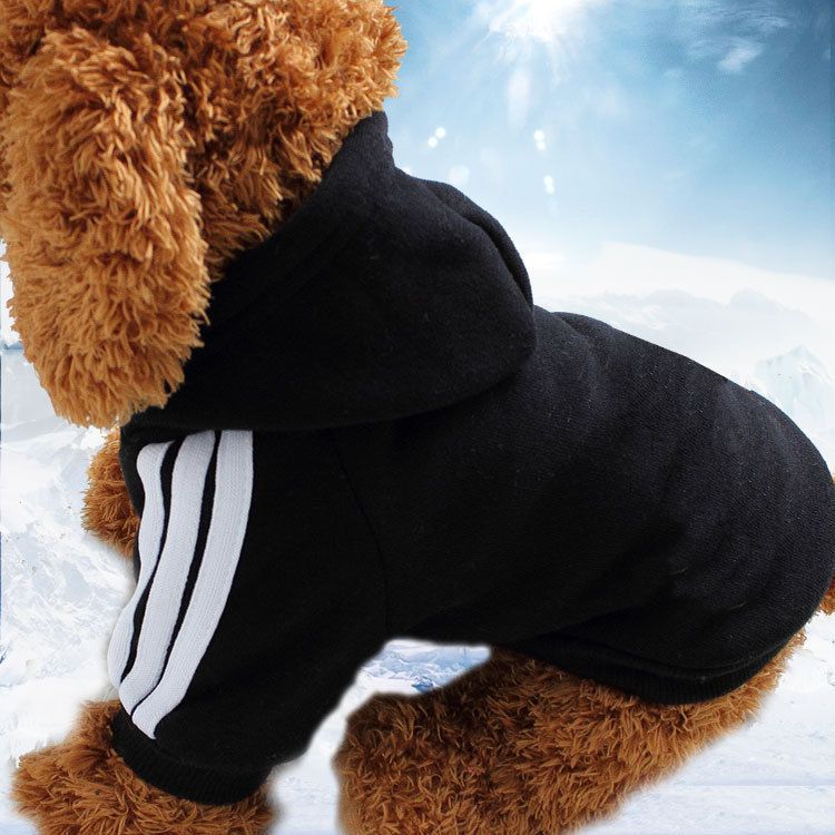Shine Pet Sweatshirt Cotton Casual Style two legs adog black S (bust 32CM — image 1