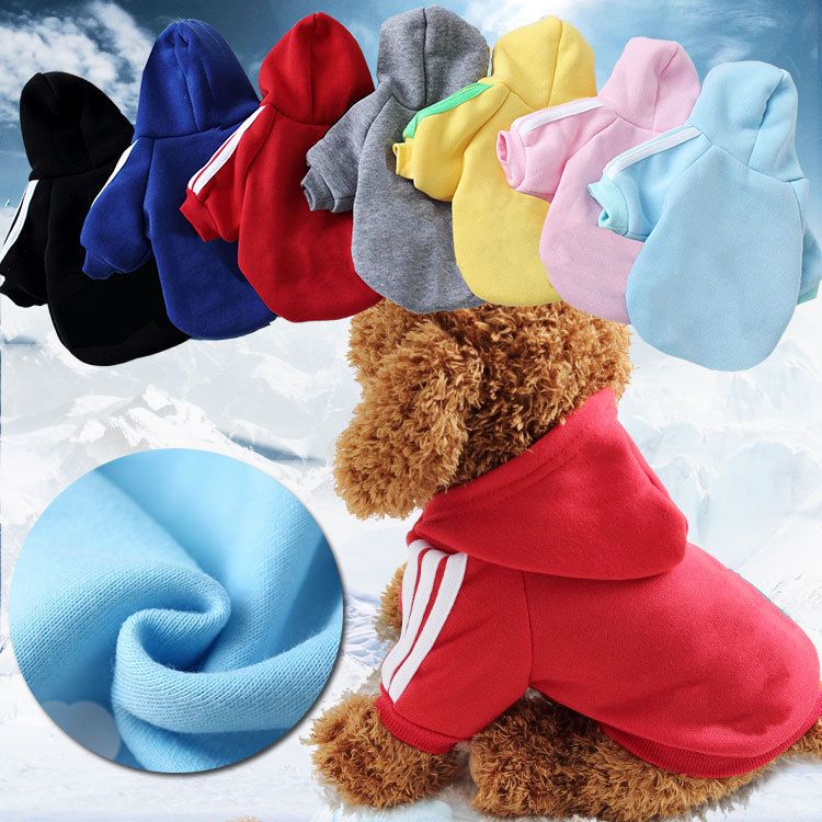 Shine Pet Sweatshirt Cotton Casual Style two legs adog red XL (chest view 2