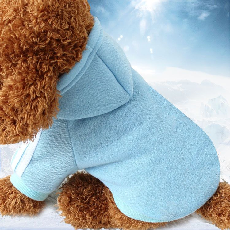 Shine Pet Sweatshirt Cotton Casual Style two-legged adog light blue M (bust — image 1