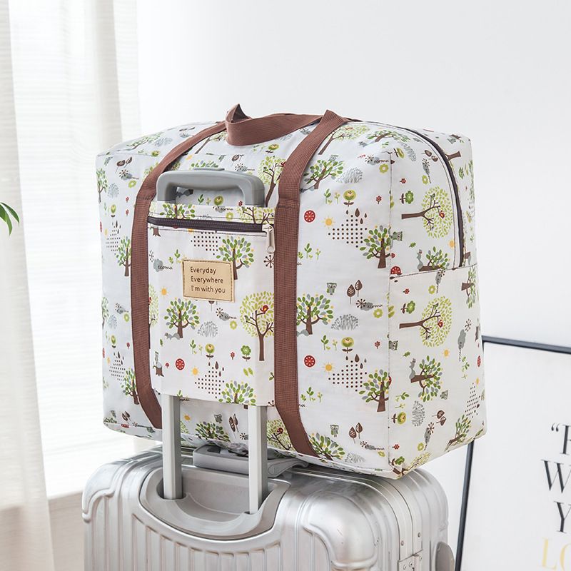 Travel Storage Bag Oxford Cube Waterproof Pastoral Trees Large 48X38X24cm