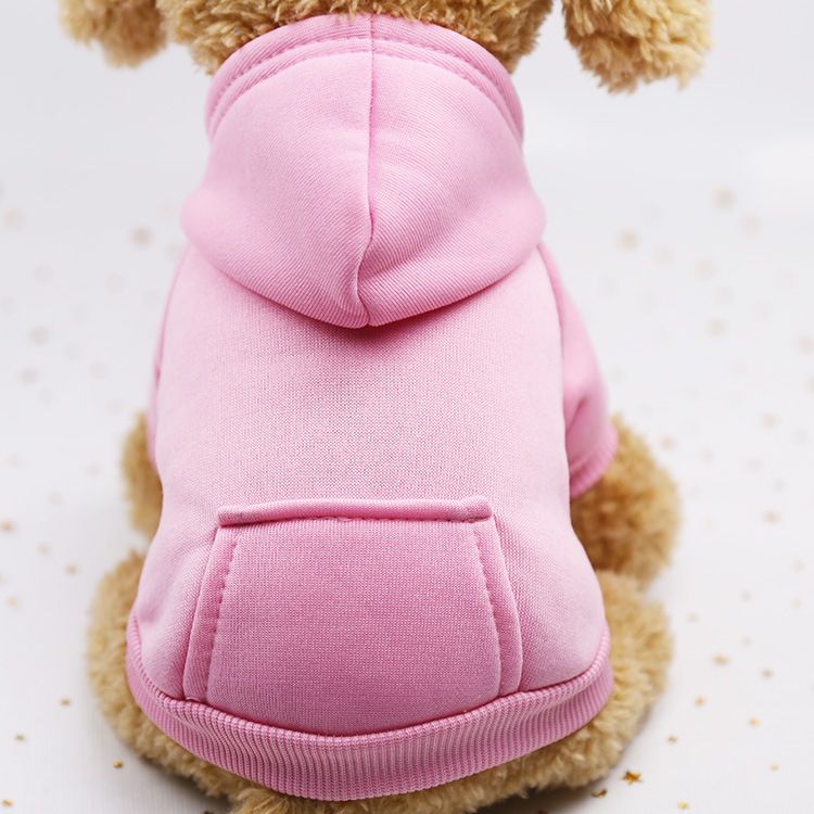 Valley Dog Pet Sweatshirt Pocket Casual Style Pocket Sweatshirt Pink XS (bust — image 1