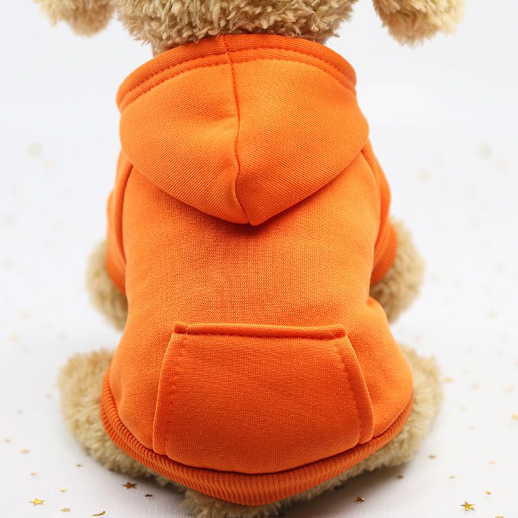 Valley Dog Pet Sweatshirt Pocket Casual Style Pocket Sweatshirt Orange XS — image 1