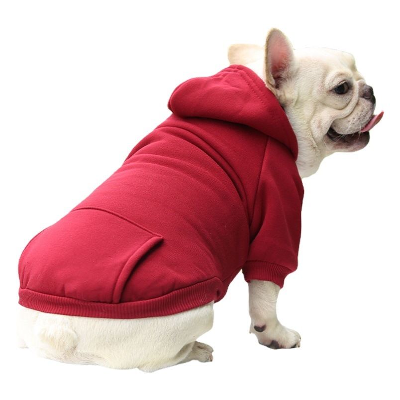 Valley Dog Pet Sweatshirt Pocket Casual Style Fleece Vest Black M (Bust 40CM view 2