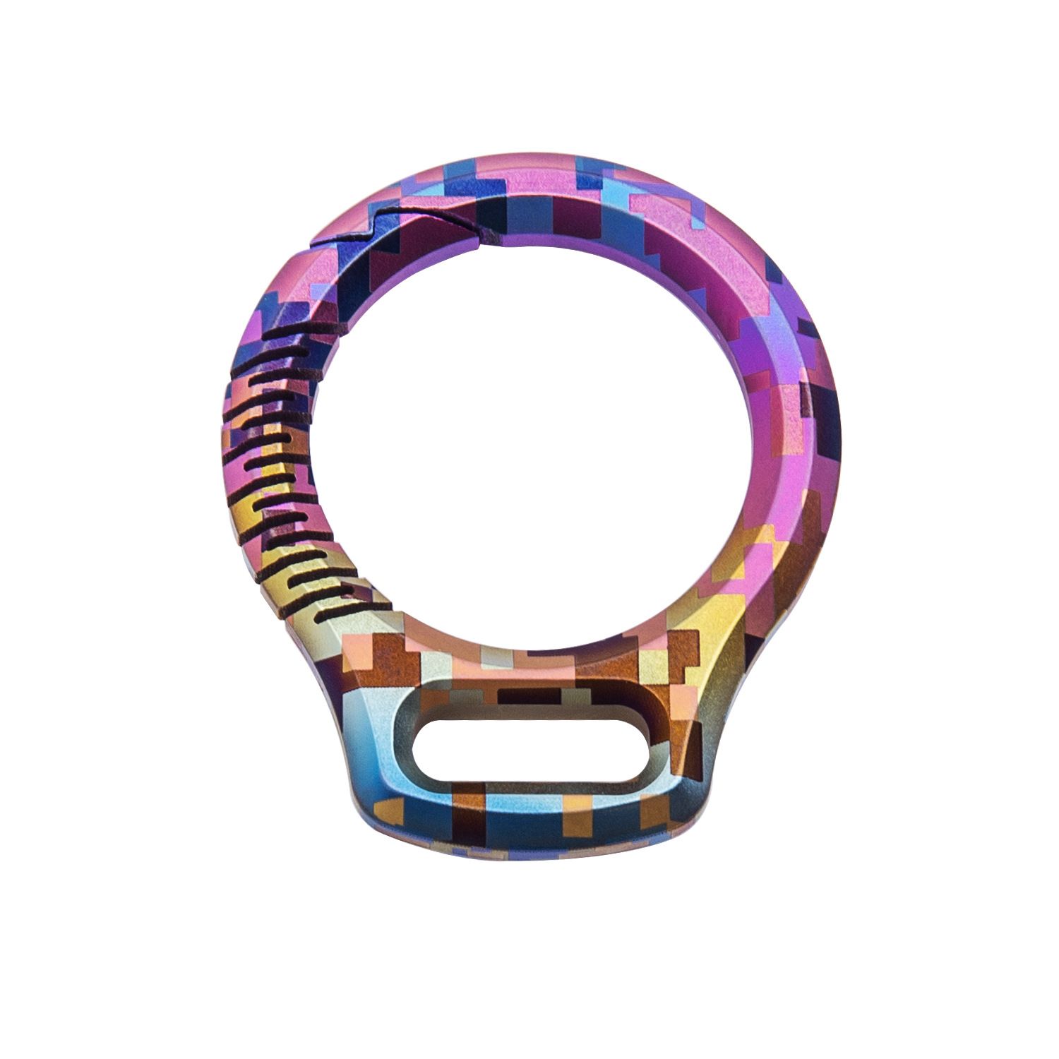 Titanium Alloy Keychain Car Key Holder EDC Tool Men Mosaic color buckle — image 1