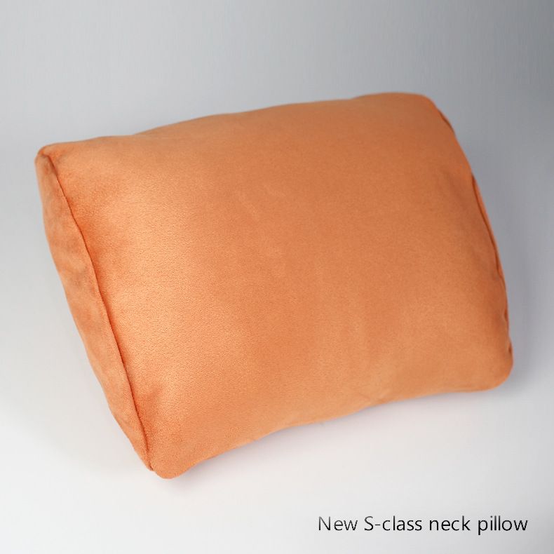 Mercedes Benz S Class Headrest Lumbar Support Pillow Dark brown waist view 2
