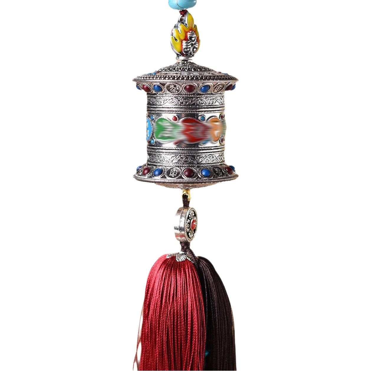 Xiangbaihui Car Prayer Bucket Ornament Alloy GS043 Yellow Gold view 2