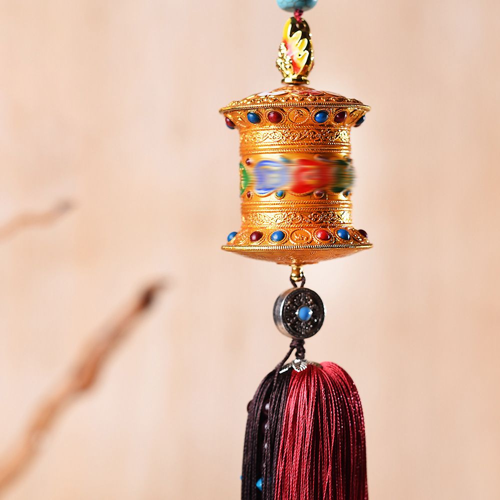 Xiangbaihui Car Prayer Bucket Ornament Alloy GS043 Yellow Gold view 4