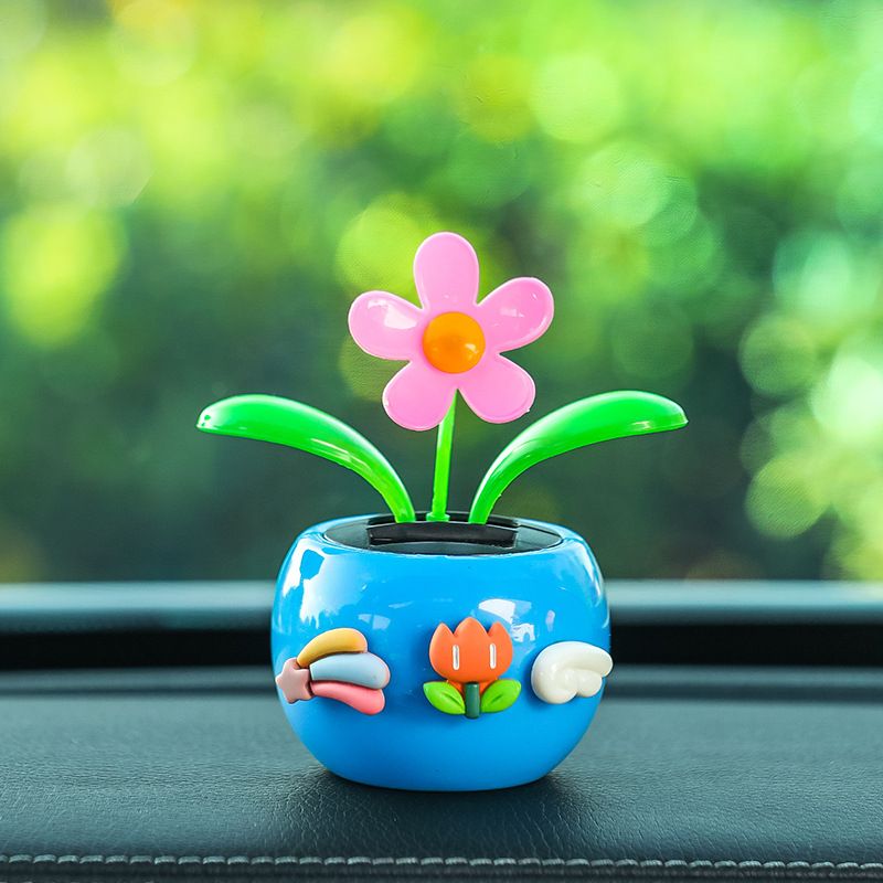 Tang Yi Solar Car Decoration Sunflower Upgraded Sunflower Blue — image 1