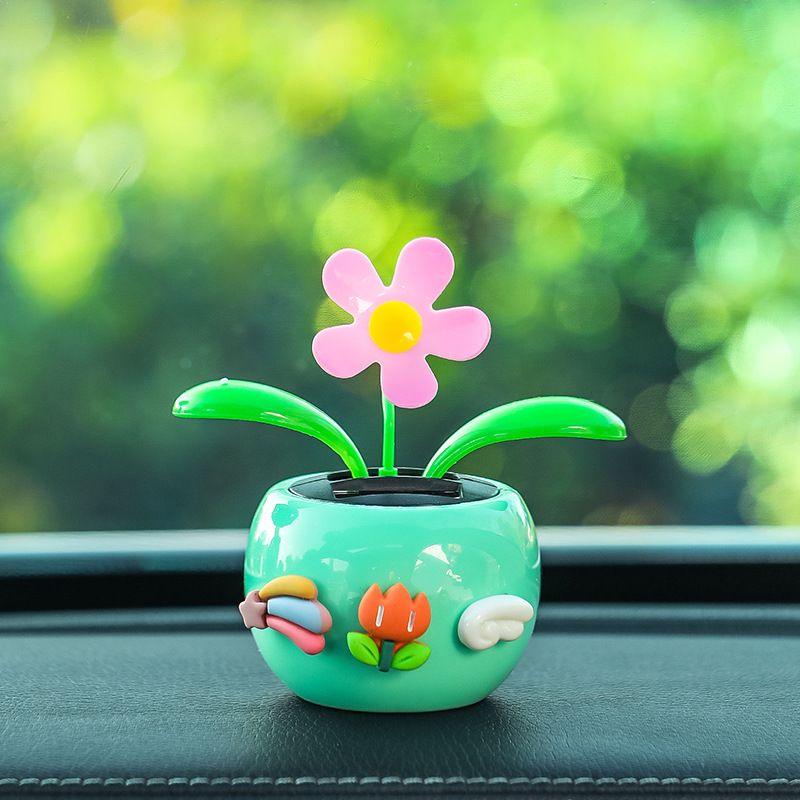 Tang Yi Solar Car Decoration Sunflower Upgraded Sunflower Green — image 1