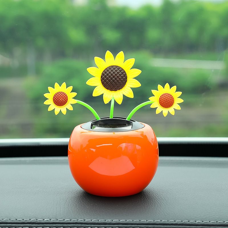 Tang Yi Solar Car Decoration Sunflower Upgraded sunflower [green grapefruit red]] view 3