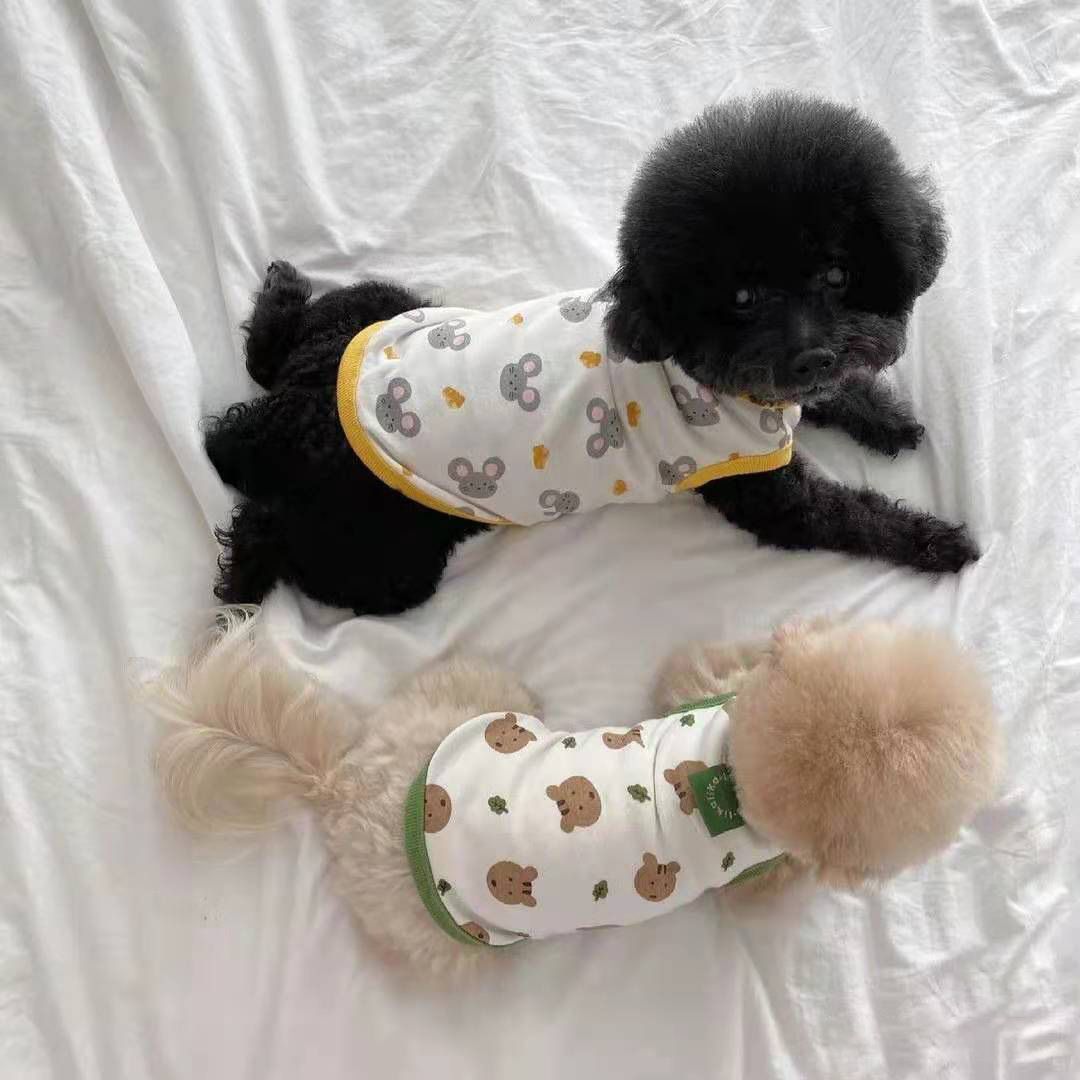 Pet Dog Vest Polyester Summer Small Medium Large Vest Stake Smile XXL (bust 55 view 4