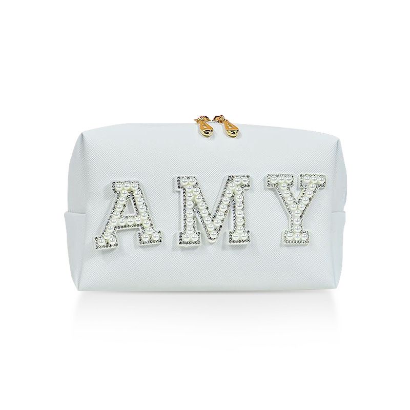 Cosmetic Bag Customizable PU Cube Makeup Travel Storage Small size-AMY