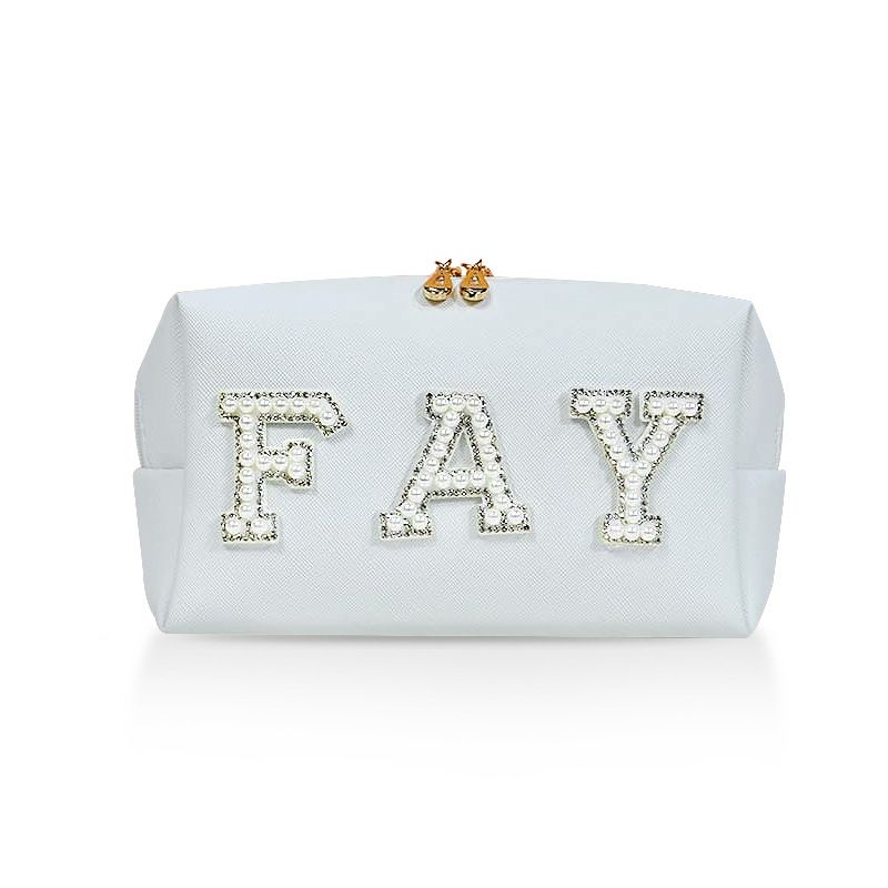 Cosmetic Bag Customizable PU Cube Makeup Travel Storage Small size-FAY